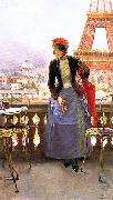 Luis jimenez aranda Lady at the Paris Exposition painting